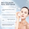 WOLPARS Collagen Mask,Bio-Collagen Real Deep Mask,Bio Collagen Face Mask,Collagen Face Mask,Deep Collagen Lifting Mask (5pcs)