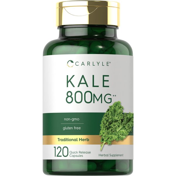 Carlyle Kale Extract 800mg | 120 Capsules | Non-GMO and Gluten Free