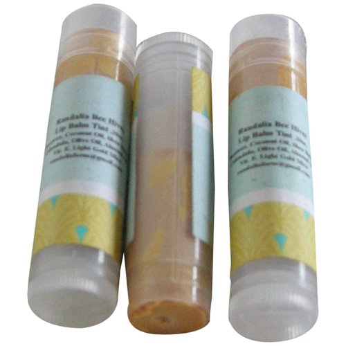 Set of 3 Lip Balm Tint, Light Gold Mica, Randalia Bee Hives
