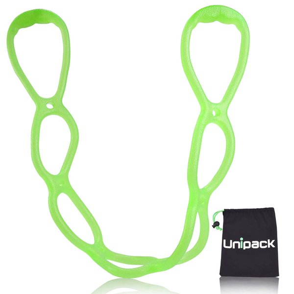 Unipack TPR Multi Ring Resistance Bands for Yoga, Pilates, Stretching, Strength Training with Carrying Bag