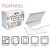 Better Office Products 50-Pack All Occasion Greeting Cards Box Set, 4 x 6 inch, 50 Assorted Blank Note Cards & 50 Envelopes, 6 Butterfly & Birds Designs, Blank Inside, 50 Pack