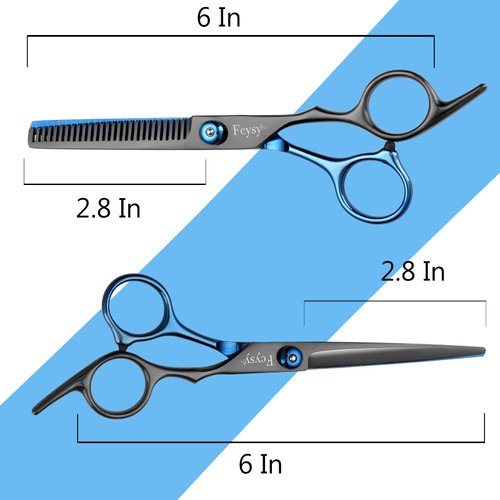 Hair Cutting Scissors Haircut Shears Kit, Fcysy Professional Scissors for Hair Barber Scissors Hair Shears Set, Hairdressing Salon Scissors Blending Shears Barber Accessories for Hairdresser Home Use