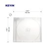 KEYIN Standard Clear CD Jewel Case - Premium, 10 Pack