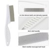 4 Pcs Dandruff Comb,Stainless Steel Fine Tooth Comb Professional Dandruff Combs Grooming Tool for Kids and Adults