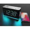 Emerson Smartset Alarm Clock Radio with Bluetooth Speaker with USB Port for iPhone/iPad/iPod/Android and Tablets, 1.4" Cyan LED Display and Night Light, ER100301
