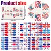XEAOHESY 336 Pieces 24 Sheets 4th of July Nail Wraps Independence Day Nail Polish Strips American Flag Patriotic Nail Strips Self-Adhesive Nail Polish Stickers for Memorial Day