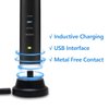 Replacement Charger Base Compatible with AquaSonic Black Series Vibe Series Electric Toothbrush,USB Cable (Black)