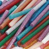 KEILEOHO 280 PCS Colored Glitter Hot Melt Glue Sticks, 14 Colors Mini Glue Sticks, Mini Hot Glue Sticks for Arts Crafts, Home Repair, Holiday Crafts
