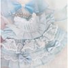 niannyyhouse 20cm Plush Doll Clothes Solid Lace Dress Headwear 8in Doll Accessories Dress Up (Light Blue)