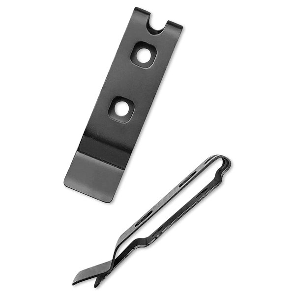 Superior Metal Holster Clips 3.0 by HolsterBuilder – Durable-Double Hole Design for Secure Attachment – Versatile Hip Hook Clasp Spring Buckle for Holsters, Mag Pouches, Knife Sheaths, Wallets & More