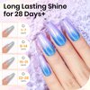 SUPWEE Holographic Nail Polish Gel -15ml Silver Glitter Gel Nail Polish Sparkle Mermaid Unicorn Effect High Glossy Shine UV Gel Nail DIY for Home Manicure