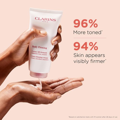Clarins Extra-Firming Body Cream | Anti-Aging Body Lotion | Visibly Firms, Tightens and Smoothes | 96% Natural Ingredients, Including Organic Shea Butter and Organic Aloe Vera Extract | 6.6 Ounces