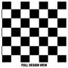 Popfunk Black And White Checkerboard Pattern 1-Ply Reusable Face Mask Covering, Unisex
