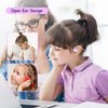 2B2C Kids Headphones, LK15 Open Ear Bluetooth Headphones with Air Conduction, Ultra-Light, 85dB Volume Limiting Wireless Headphone for Children Teens Boys Girls (Purple)