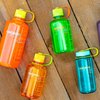 Nalgene Tritan Narrow Mouth BPA-Free Water Bottle, Orange w/Blue Cap, 32 oz