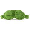 Aisa 3D Frog Cute Cartoon Design Sleeping Eye Blinder Travel Office Snap Soft Plush Eye Mask Green