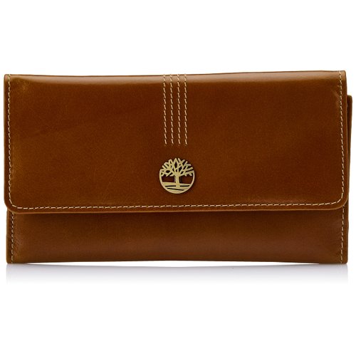 Timberland Women's Leather RFID Flap Wallet Clutch Organizer