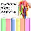 Rtinsd Small Stretchy String Noodles 30 Packs Children Sensory Stretch Strings Fidget Toys for School Classroom Rewards Back to School Birthday Party Favors and Prizes Treasure Box Toys