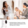 EAGLE FORTRESS Glidease Matte Boar Bristle Hair Brush with Nylon Refined Smooth Bristle for Women, Men, and Kids - Effortless Detangler Hair Brush Ideal for Thick, Thin, Fine All Hair (Pink)