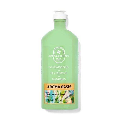 Bath and Body Aromatherapy Sandalwood Eucalyptus Mandarin Body Wash + Foam Bath 10 Fl Oz