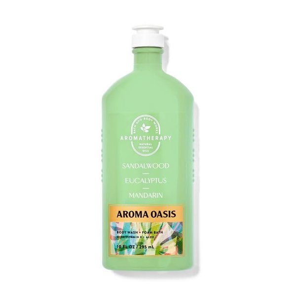 Bath and Body Aromatherapy Sandalwood Eucalyptus Mandarin Body Wash + Foam Bath 10 Fl Oz