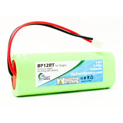 2X Pack - Dog Training Collar Transmitter Battery Replacement for Dogtra BP12RT - Dogtra 1502 NCP Battery (300mAh, 4.8V, NI-MH)