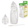 haakaa Silicone Baby Nasal Aspirator| Safe Baby Nose Cleaner| Easy-Squeeze Nose & Ear Bulb Syringe with Brush|0m+ Newborn Toddler -Transparent, Penguin