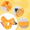 Giantree 2Pcs Teacher Headband, Back to School Pencil Headbands for Teachers Ponytail Holder Hair Scrunchies for Women Yellow Pencil Scrunchies Cute Hair Band Pencil Bow Hair Ties Hair Accessories