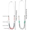 QIMGIC Baby Teething Necklace for Mom - 2PCS Babies Nursing Necklaces for Mom to Wear, Sensory Teether Toy for Kids Adults Toddlers, Teethers Jewelry for Baby Shower Birthday Gift (Pink White, Green)