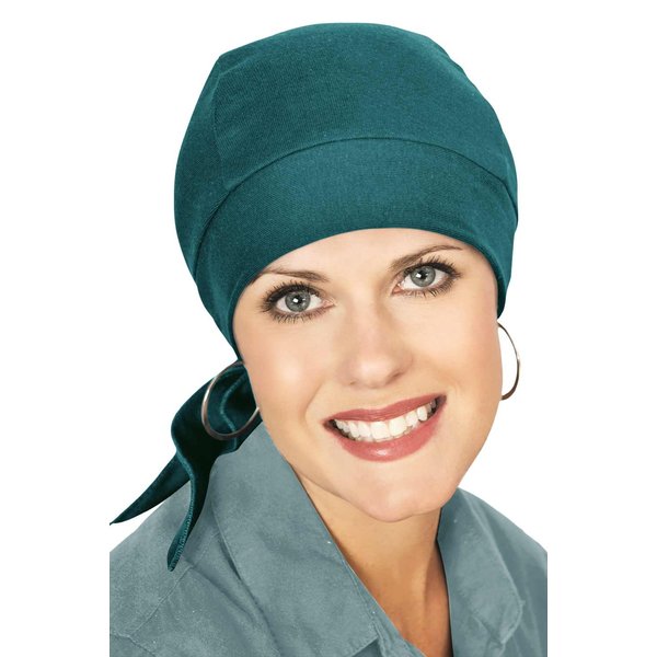Headcovers Unlimited 100% Cotton Knit Headwrap Durag | Doo Rag for Women Lagoon