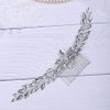Rumtock Silver Rhinestones Beads Long Hair Comb for Women Girls Wedding Bridal Hair Piece Handmade Boho Hair Accessories