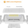 LEPOWER 3500LM Dusk to Dawn LED Security Lights Outdoor, 35W Outdoor Flood Light with Photocell, 5500K, IP65 Waterproof 3 Head Exterior Light for Garage, Patio, Yard