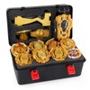 3T6B Bey Battling Top Storage Case, 12 pcs Burst Tops Storage Case Spinning Top and Launcher Set Storage Box for Children