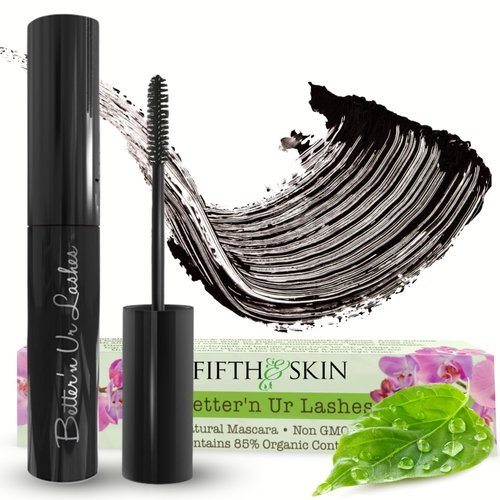 Better’n Ur Lashes Organic Mascara (BROWN) | 100% Natural | Made w Certified Organic Ingredients | Non GMO | Hypoallergenic for Sensitive Eyes | Length & Volume | Vegan | Cruelty Free