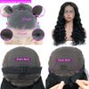 Uesoels 26 Inch Lace Front Wigs Human Hair Loose Deep Wave 13x4 Lace Front Wig Human Hair Pre Plucked with Baby Hair 180 Density Brazilian Virgin Human Hair Wig