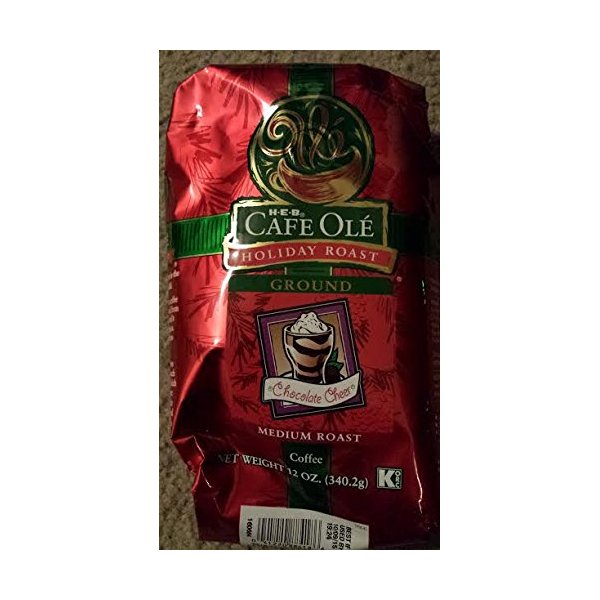 HEB Cafe Ole Ground Coffee 12oz Bag (Pack of 3) (Chocolate Cheer)