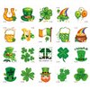 20 Sheets St Patricks Day Tattoos, Green Shamrock Irish Temporary Tattoo DIY Stickers Art, St. Patrick's Day Face Tattoos for Kids, Irish Parade and Party Favors Decoration
