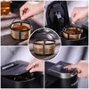 Reusable Mesh Ground Coffee Filter Carafe for Keurig K-Duo Essentials and K Duo Brewers Machine by PureHQ - Refillable Gold Tone Mesh Filter