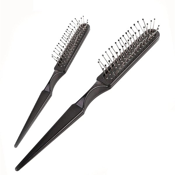 2 Pcs Wig Brush Hair Brush Wig Comb Stainless Steel Wide Teeth Comb for Hair Extensions Hairpieces Toupees & Weaves Brushing Styling & Detangling Natural & Synthetic Hair