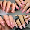 LuckyAttic 600pc Clear Fake Nails Medium Square Gel X Nail Tips Full Cover Soft Gel Nail Tips Square False Nails Gel x Tips Artificial Fingernail for Acrylic Nails Extension Press DIY