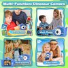 Kids Camera for Boys Dinosaur Toys Age 3-8 with 48MP 1080P HD Video Camera Kids Digital Camera Toys for Kids Toddler Christmas Birthday Gifts with Dinosaur Protective Cover (Blue)