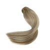 Blonde Highlights Sew in Weft Hair Extensions Human Hair Weave Bundles Bayalage Blonde With Platinum Blonde Sew in Hair Extensions Brazilian Remy Hman Hair 12inch 80g Weft Bundles for Women