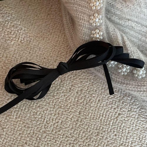 Leadigol Bow Hairpin Sweet Retro Female Hair Accessories Hair Clip Hair Tie Cloth Bangs Clip Girl Hair Rope