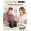 Piggy Bank for Adults Must Break to Access Money, Stainless Steel Savings Bank Adult Piggy Bank for Real Money, Metal Savings Box for Cash Saving - 5.9"