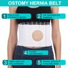 Medical Ostomy Belt Ostomy Hernia Support Belt Abdominal Binder Brace Abdomen Band Stoma Support for Colostomy Patients To Prevent Parastomal Hernia Stoma Opening- Men Or Women- Size S