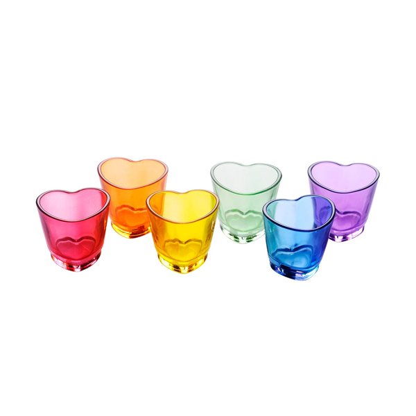 Jaepsing Shot Glasses, 1.5oz Soju Shot Glasses Sets of 6/Espresso Shot Glasses/Rainbow Shot Glasses/Bulk Shot Glasses/Tequila Shot Glasses
