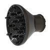 Universal Hair Diffuser Adaptable Hair Dryer Attachment for Blow Dryer Nozzles from 1.7 to 2.2 inch Diameter (Black)