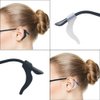 YINGFENG 16 Pairs Glasses Anti-slip Silicone Ear Clip, Glasses Holder With Storage Box, Eyeglass Ear Grips, Safety Eyewear Retainers for Sunglasses Presbyopia Glasses Sports Glasses (8 Black 8 white)