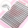 Wispy Lash Clusters Natural Cluster Lashes 180Pcs 9-12MM Individual Eyelash Extensions Short Wispy C Curl Eyelash Clusters Lashes Super Thin Band by PHKERATA (9-12MM, C Curl)