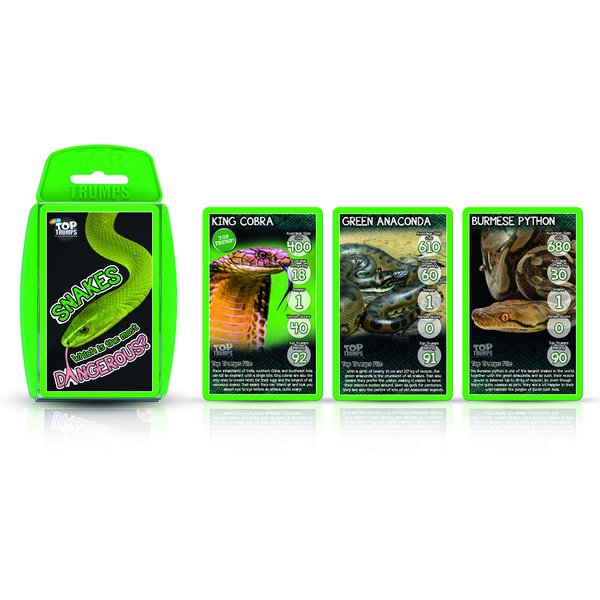 Snakes Top Trumps Card Game, One size (002876)
